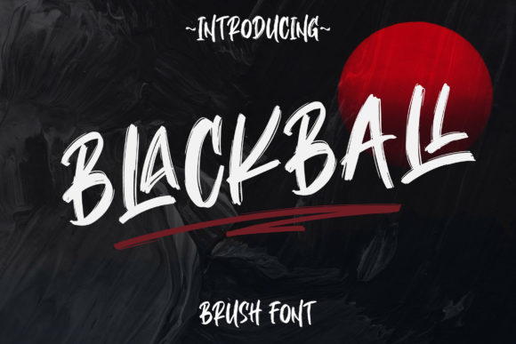 Blackball: A Bold Brush Font for Creative Projects