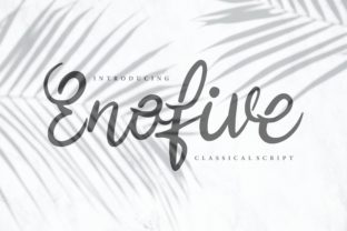 Enofive: A Modern Script for Editorial Design