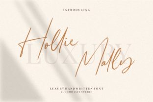 Hollie Mally: A Modern Handwritten Font