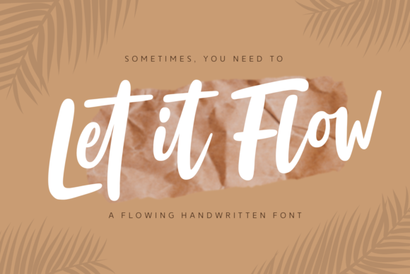 Let It Flow Font for Web Design
