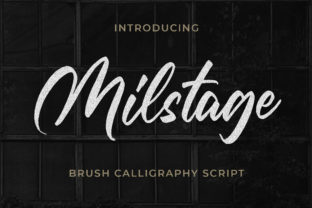 Milstage: A Beautiful Script Font for Crafters