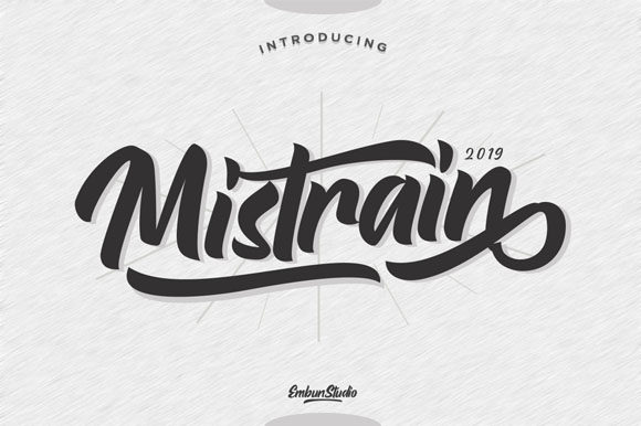Mistrain: A Bold Script for Creative Design