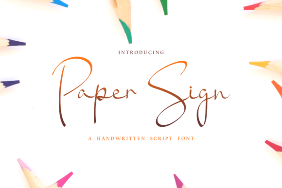 Paper Sign: A Script Font That Stands Out