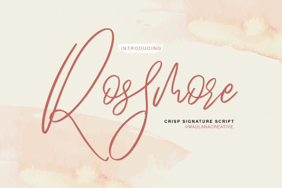 Rossmore Font: Bold Script for Business