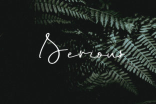 Serious Font: Bold, Authentic Script
