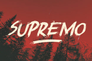 Supremo: A Scary Good Script Font