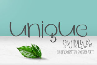 Unique Swirly Font for Web Design