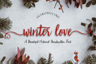 Winter Love Font: A Handwritten Touch